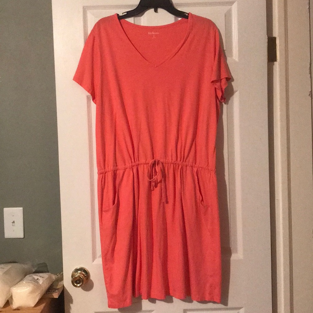 Cotton Dress with Adjustable Waist